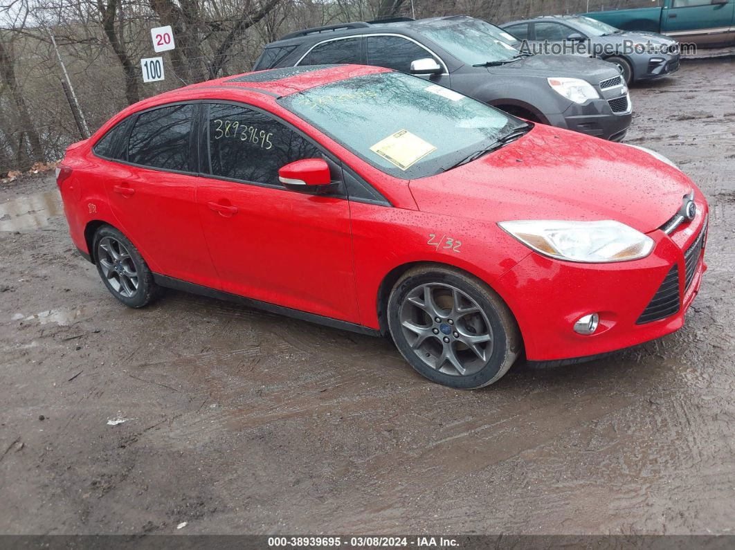 2013 Ford Focus Se Red vin: 1FADP3F25DL261691