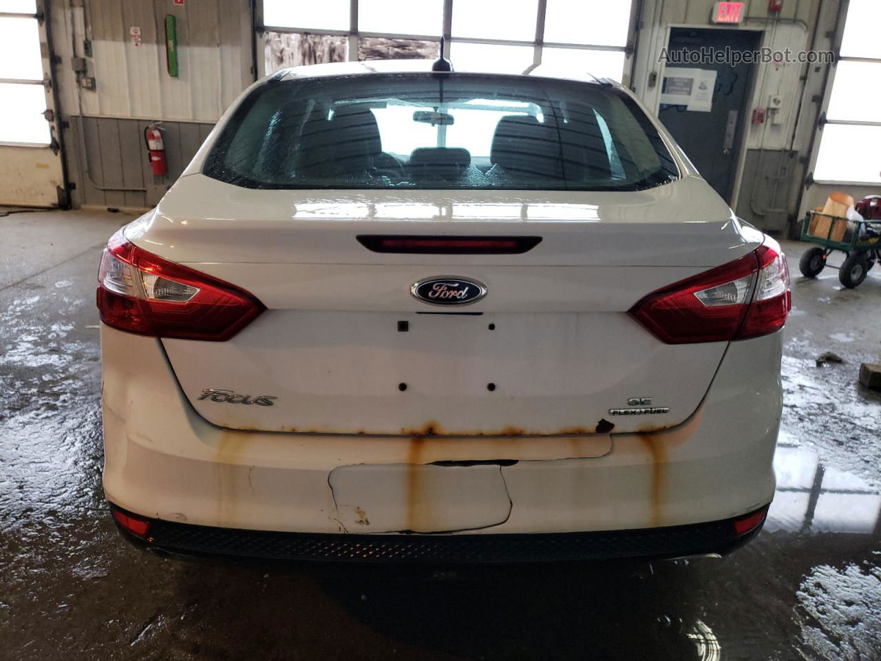 2013 Ford Focus Se White vin: 1FADP3F25DL274361