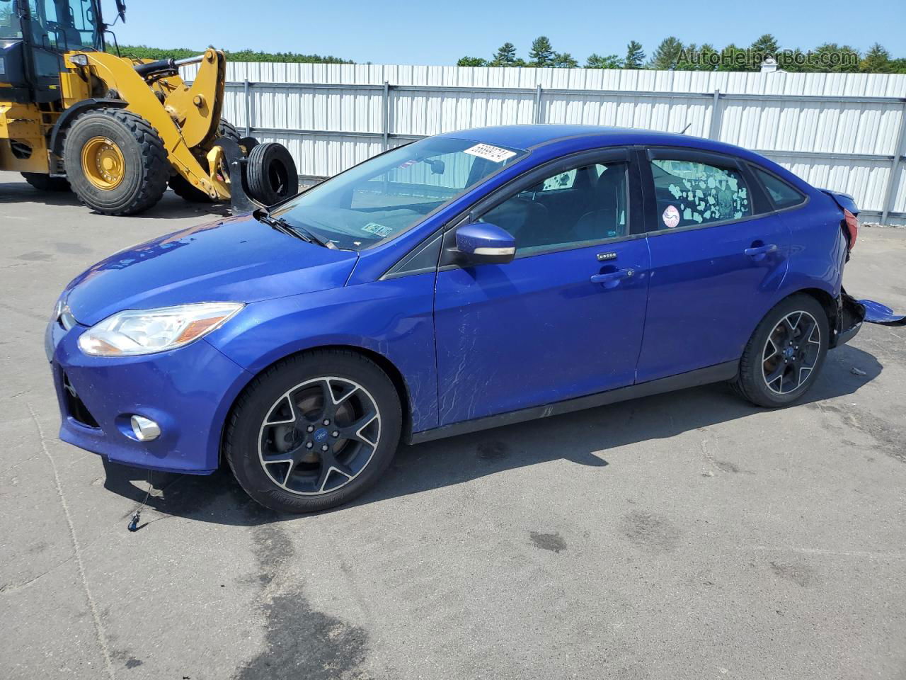 2013 Ford Focus Se Blue vin: 1FADP3F25DL275865