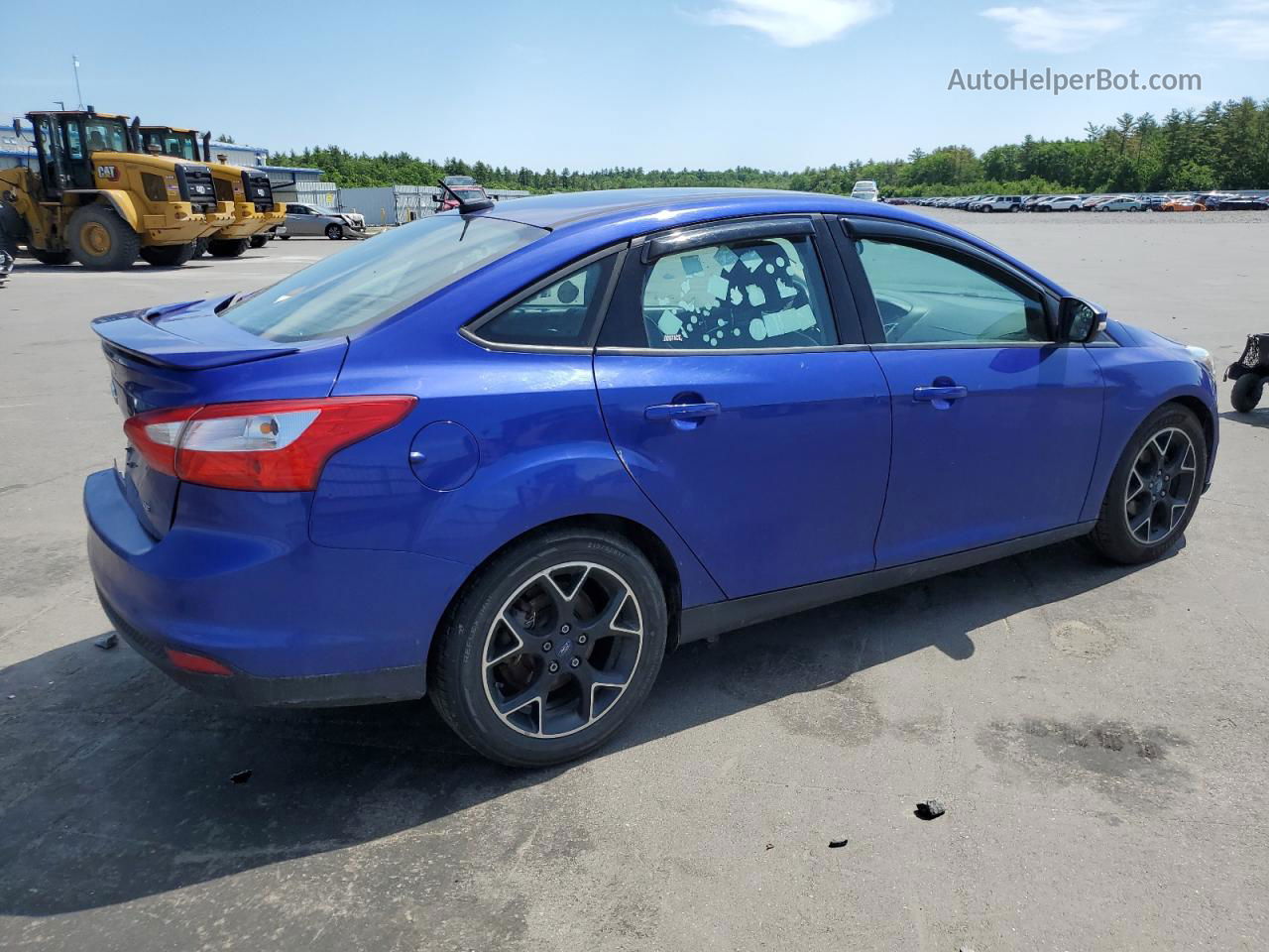 2013 Ford Focus Se Blue vin: 1FADP3F25DL275865