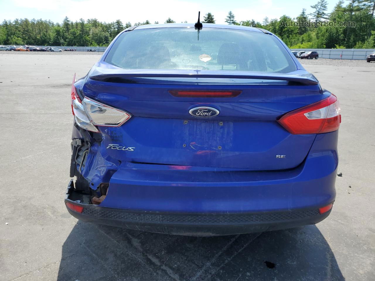 2013 Ford Focus Se Blue vin: 1FADP3F25DL275865