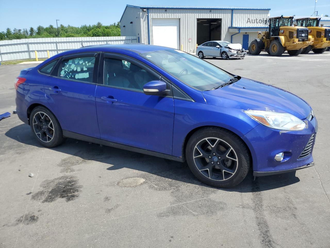 2013 Ford Focus Se Blue vin: 1FADP3F25DL275865