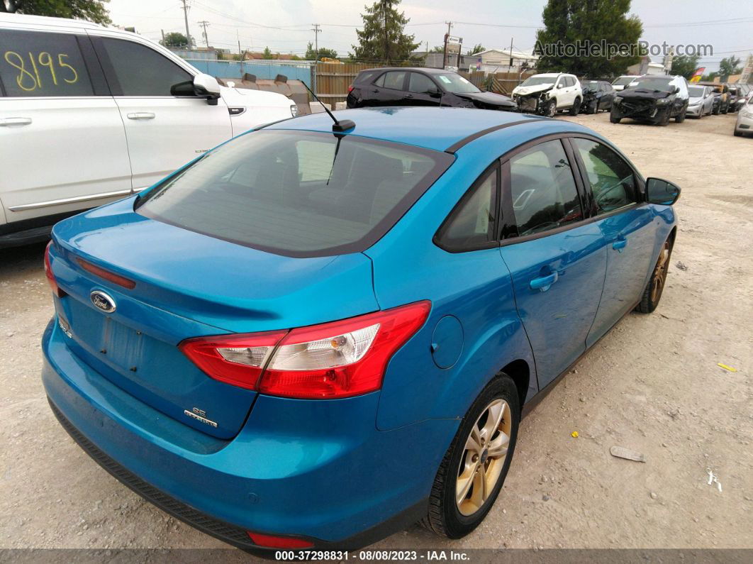 2013 Ford Focus Se Blue vin: 1FADP3F25DL288969