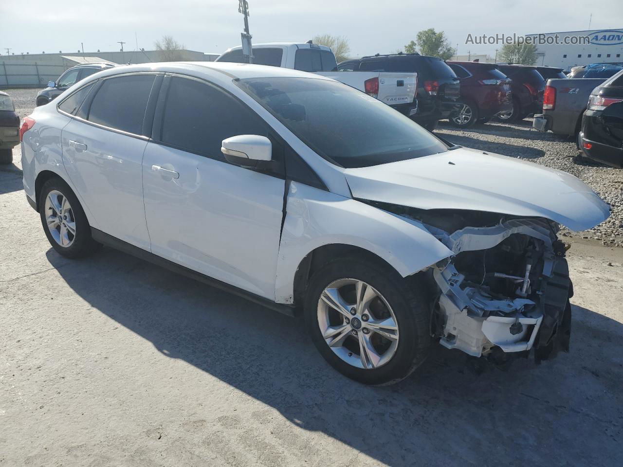 2013 Ford Focus Se White vin: 1FADP3F25DL326376