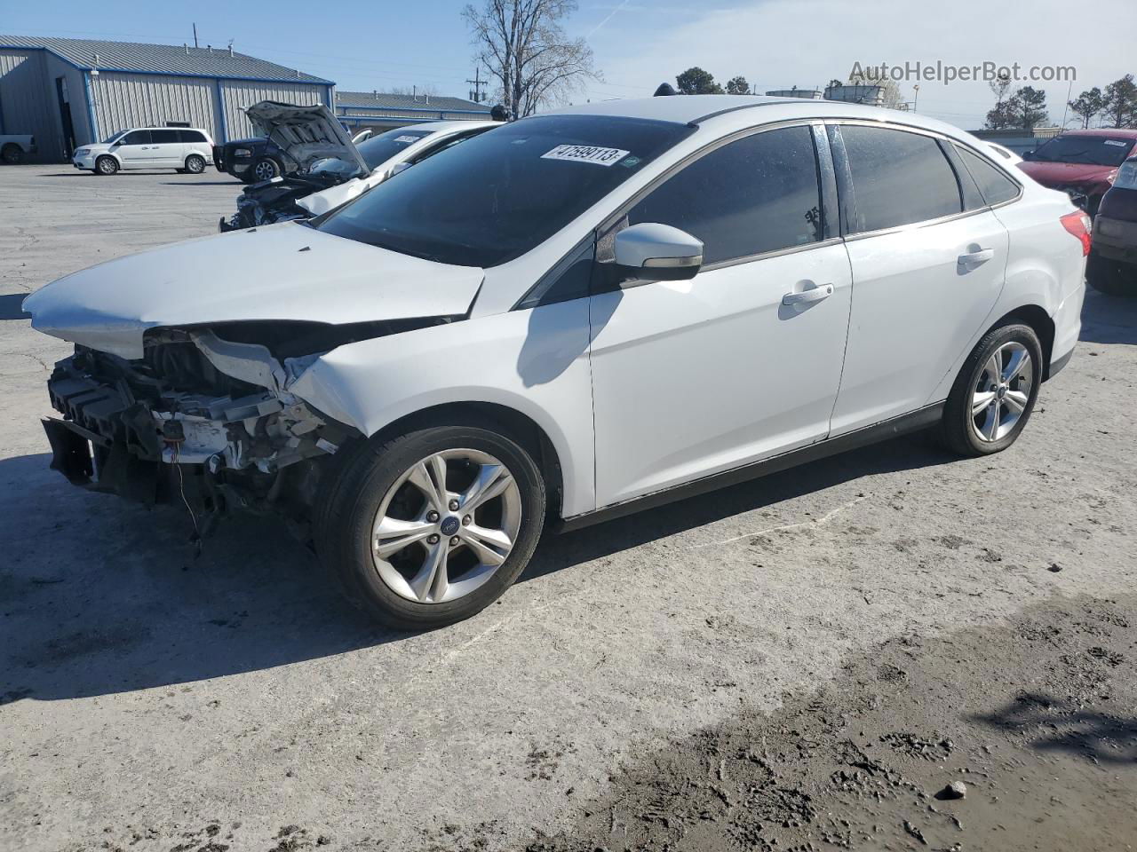 2013 Ford Focus Se White vin: 1FADP3F25DL326376