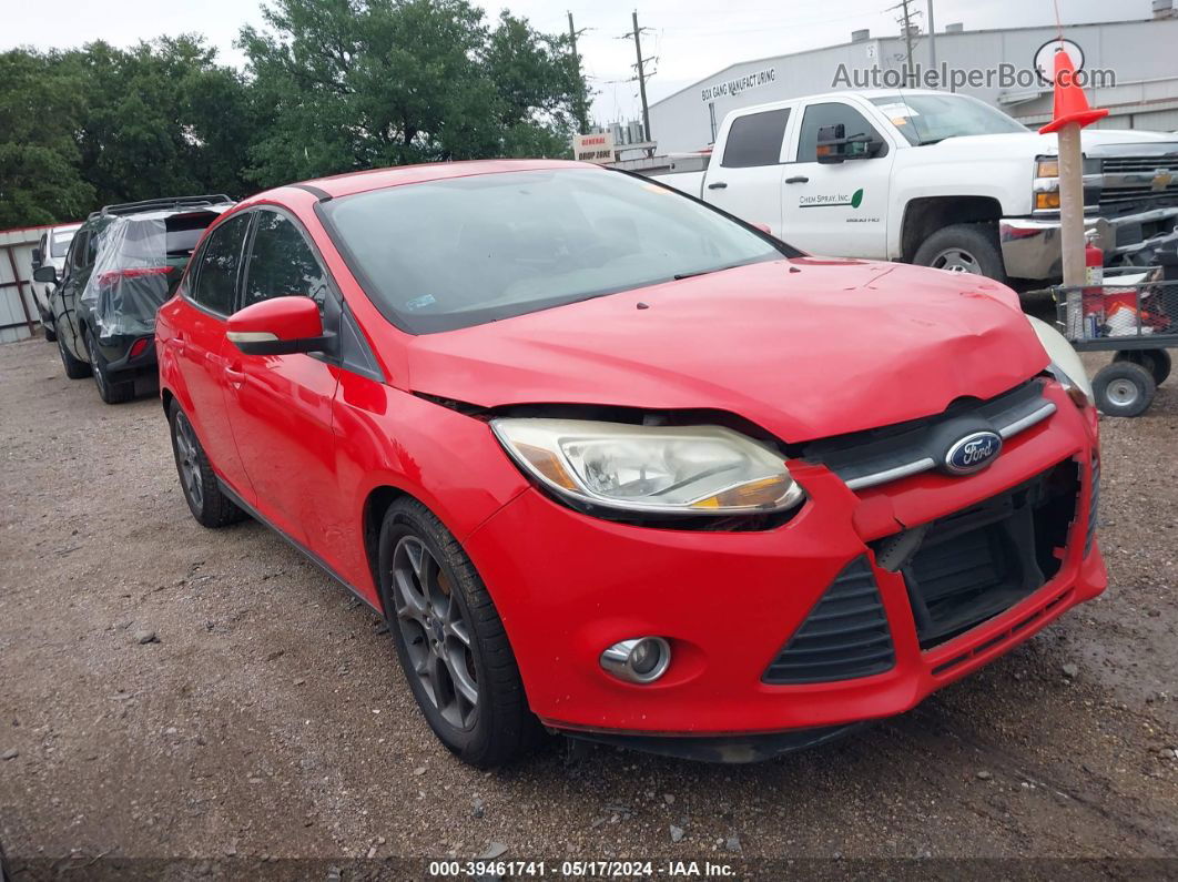 2013 Ford Focus Se Red vin: 1FADP3F25DL372371