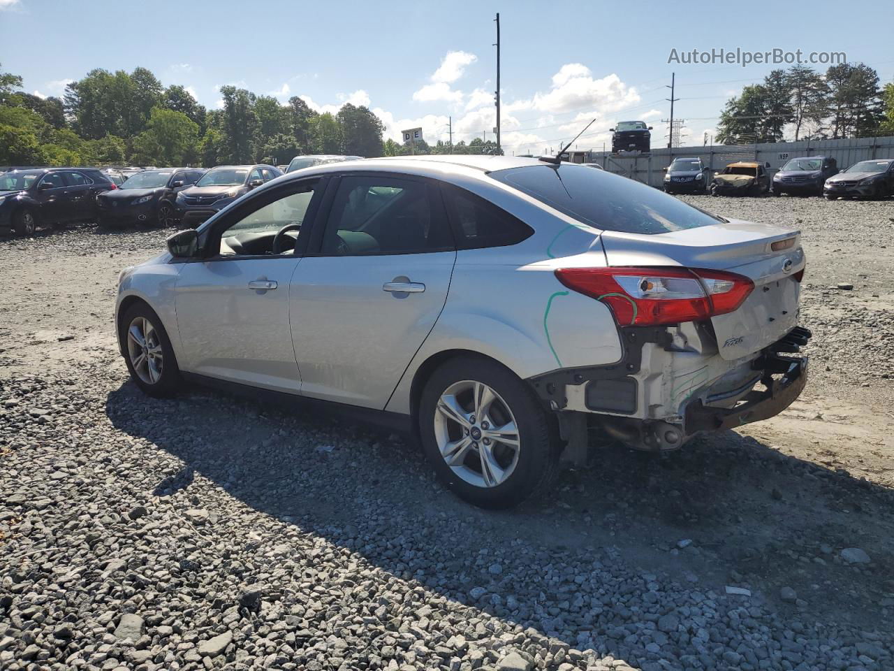 2013 Ford Focus Se Silver vin: 1FADP3F25DL372743