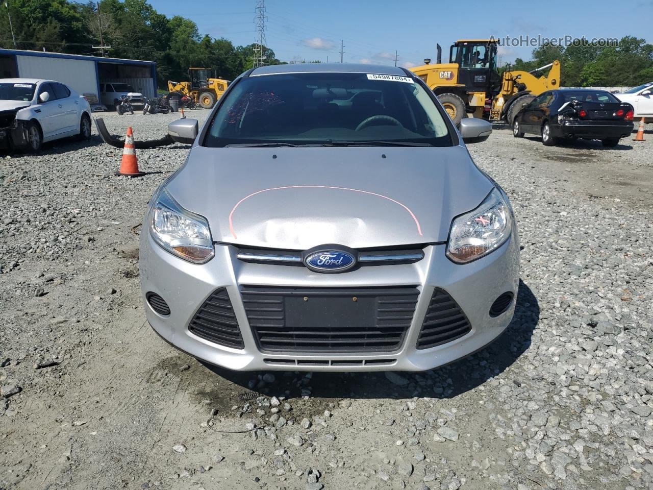 2013 Ford Focus Se Silver vin: 1FADP3F25DL372743