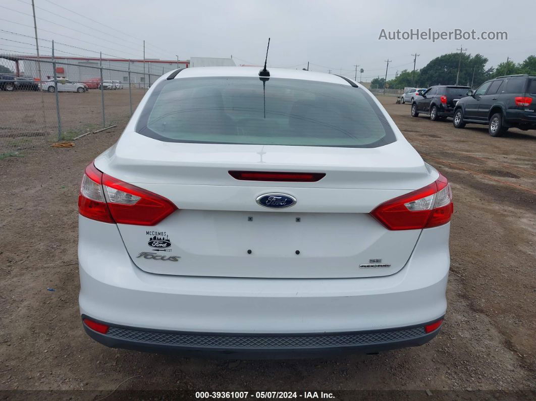 2014 Ford Focus Se White vin: 1FADP3F25EL117477