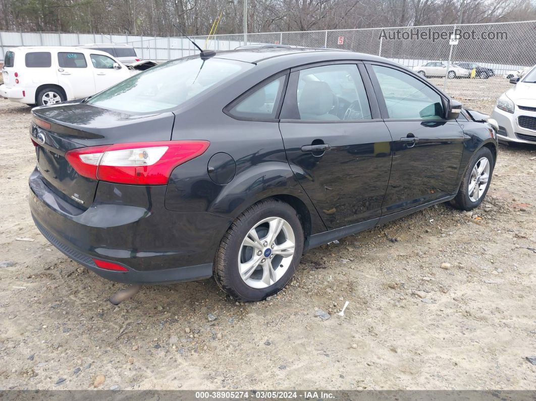 2014 Ford Focus Se Black vin: 1FADP3F25EL121271