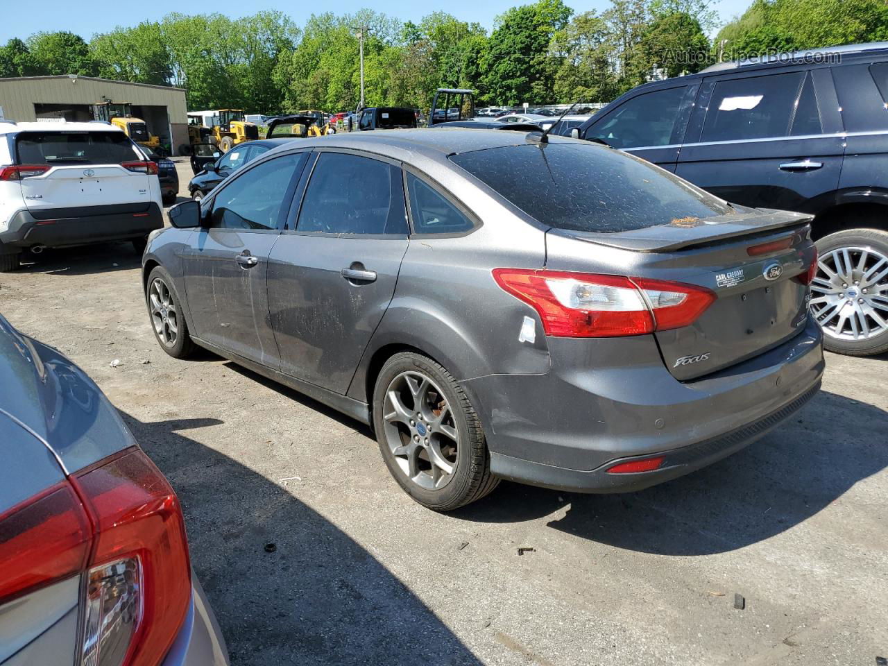 2014 Ford Focus Se Gray vin: 1FADP3F25EL135106