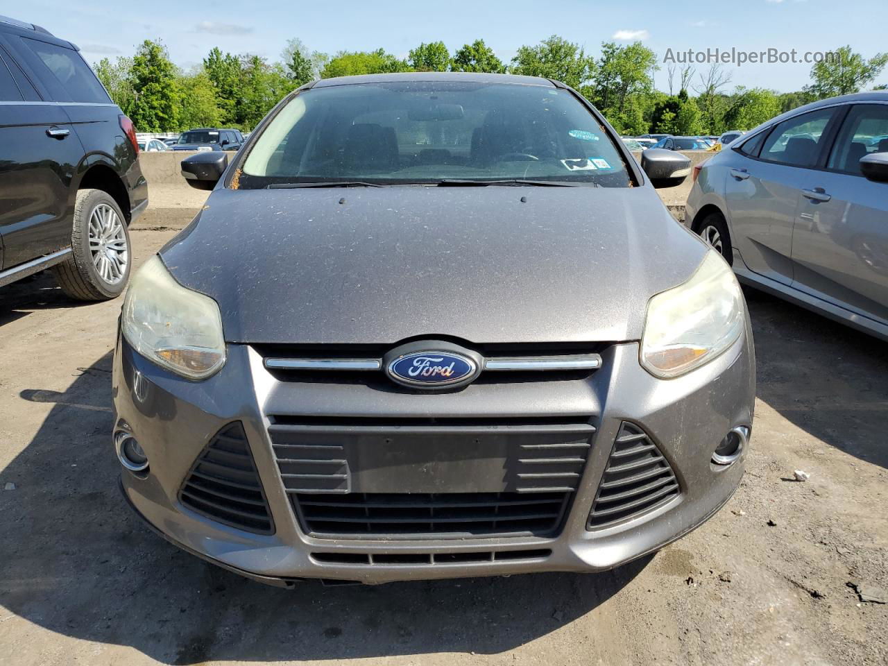 2014 Ford Focus Se Gray vin: 1FADP3F25EL135106