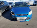 2014 Ford Focus Se Blue vin: 1FADP3F25EL154724