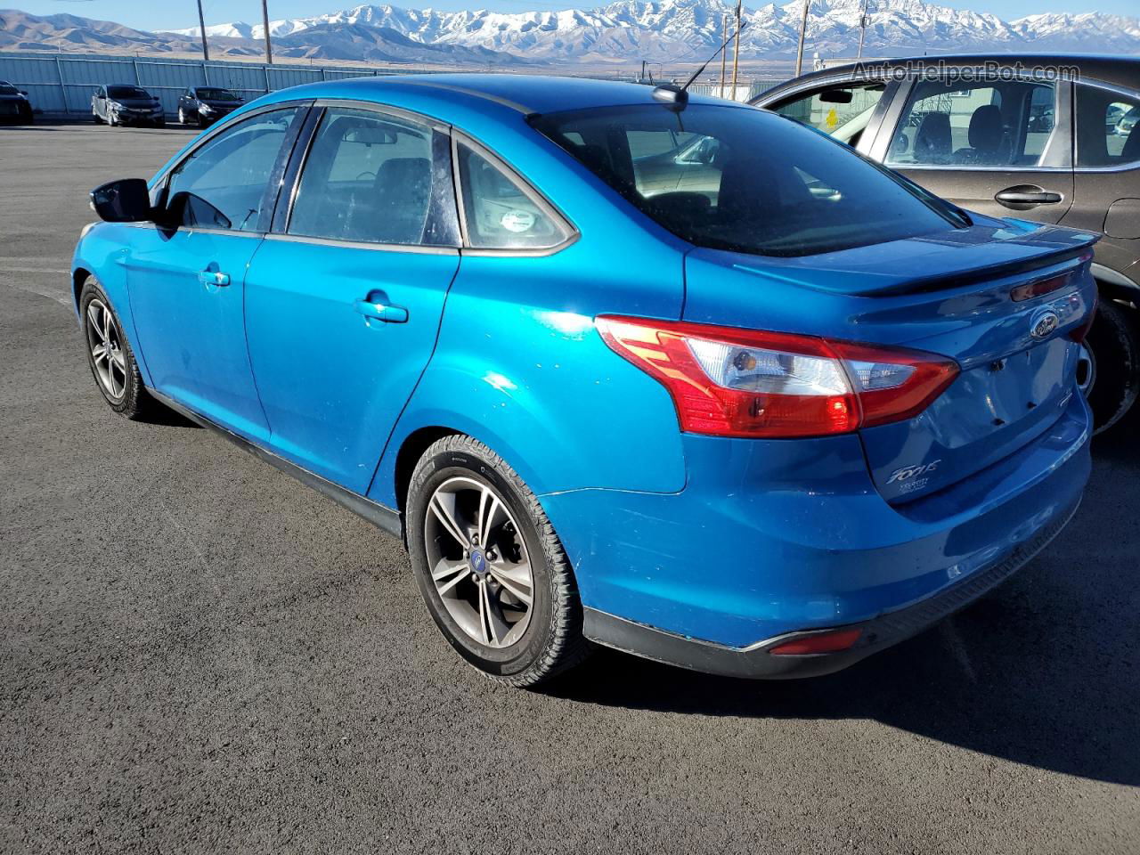 2014 Ford Focus Se Blue vin: 1FADP3F25EL154724