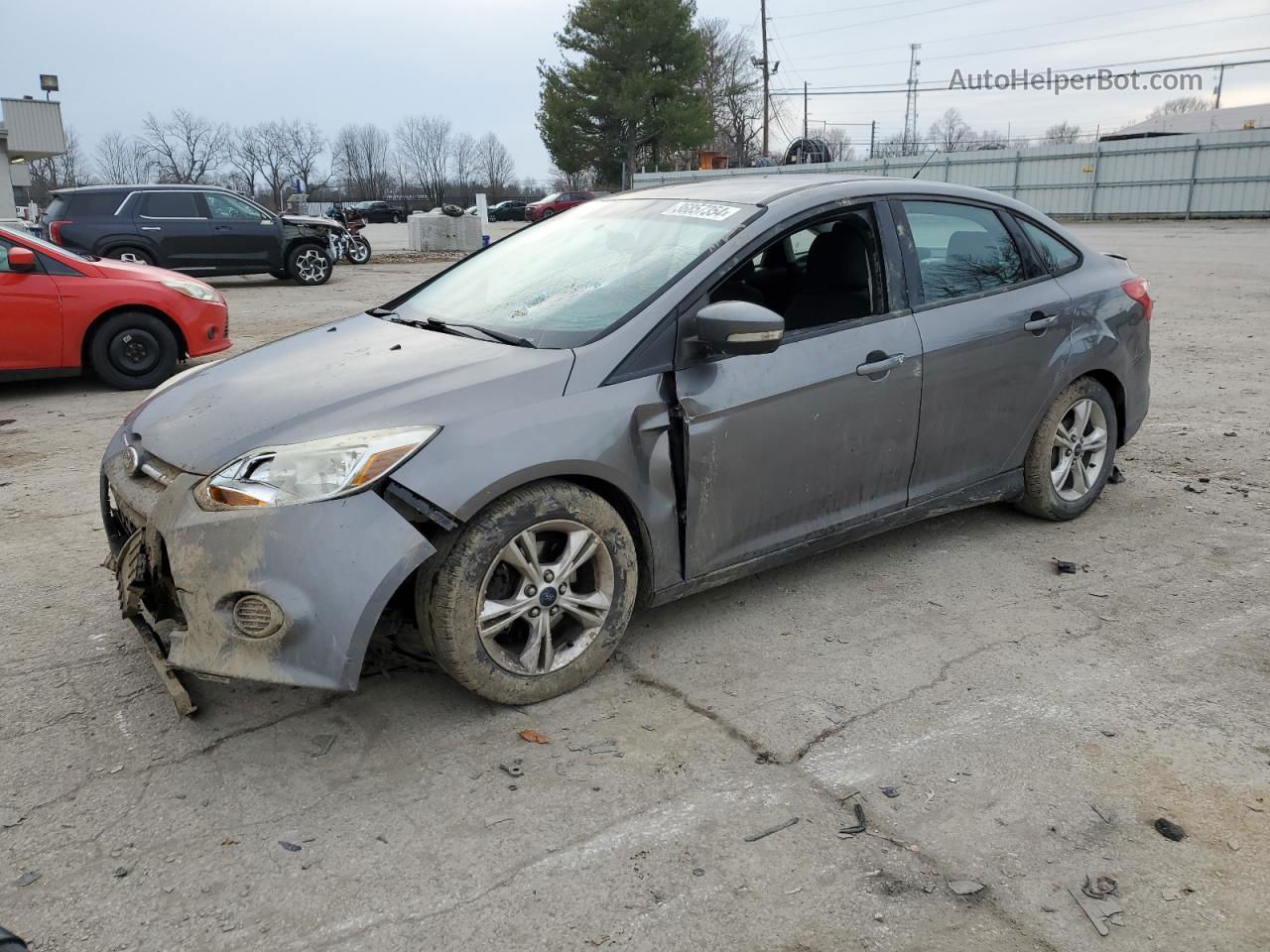 2014 Ford Focus Se Silver vin: 1FADP3F25EL177646