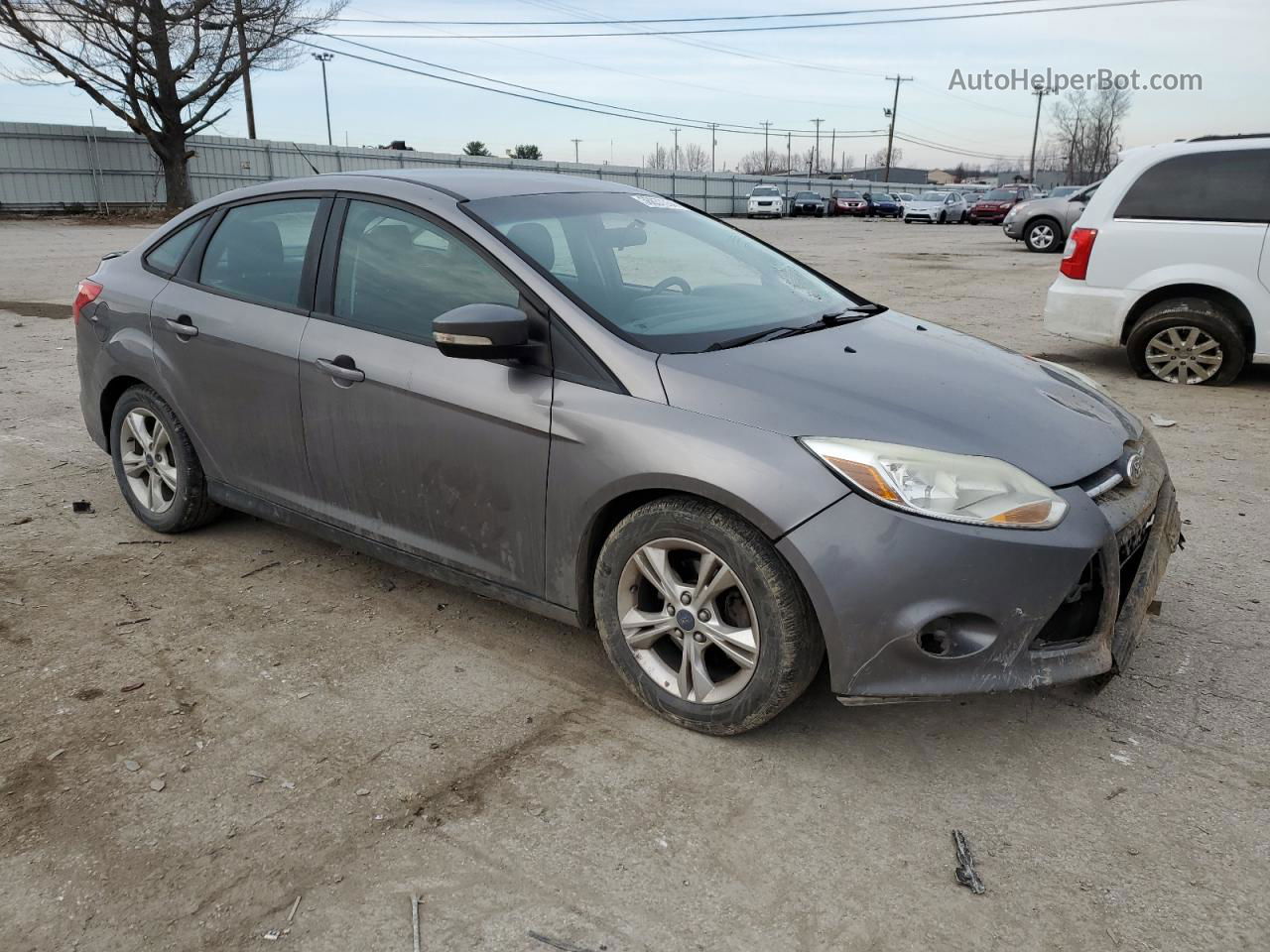 2014 Ford Focus Se Silver vin: 1FADP3F25EL177646