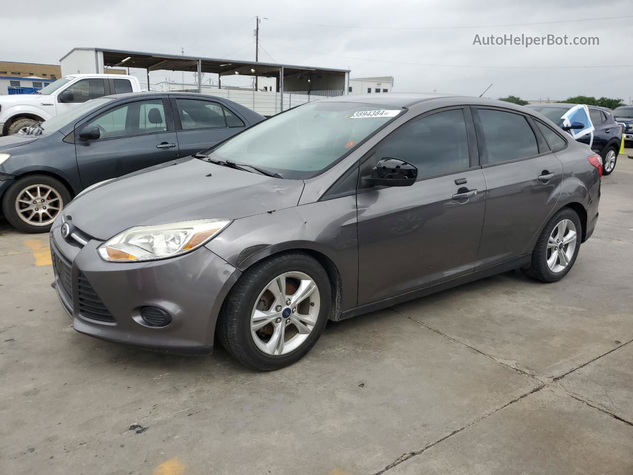 2014 Ford Focus Se Gray vin: 1FADP3F25EL208572