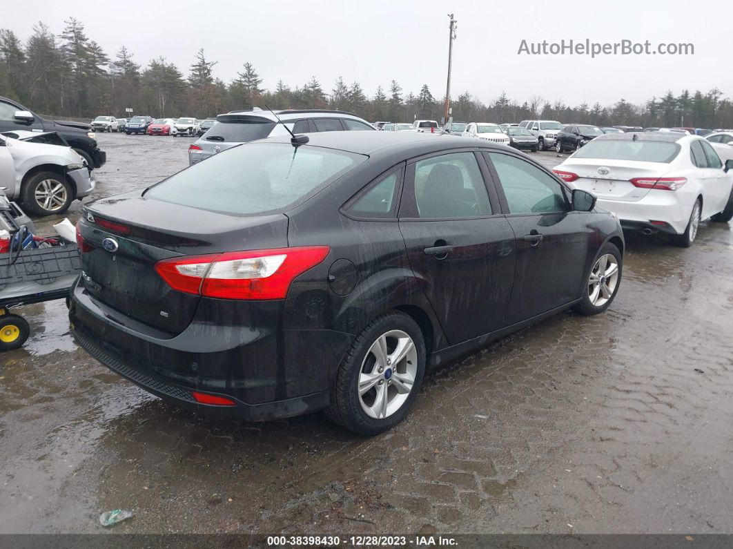 2014 Ford Focus Se Black vin: 1FADP3F25EL221113