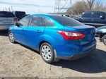 2014 Ford Focus Se Синий vin: 1FADP3F25EL289850