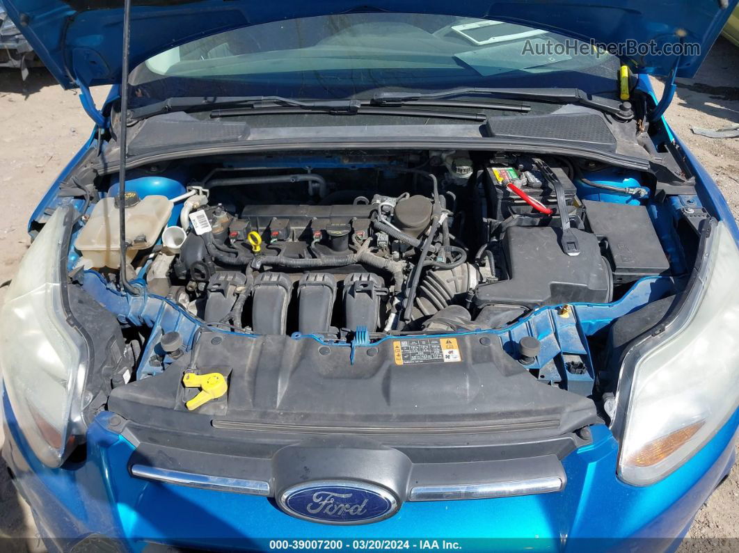 2014 Ford Focus Se Синий vin: 1FADP3F25EL289850