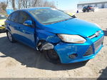 2014 Ford Focus Se Синий vin: 1FADP3F25EL289850