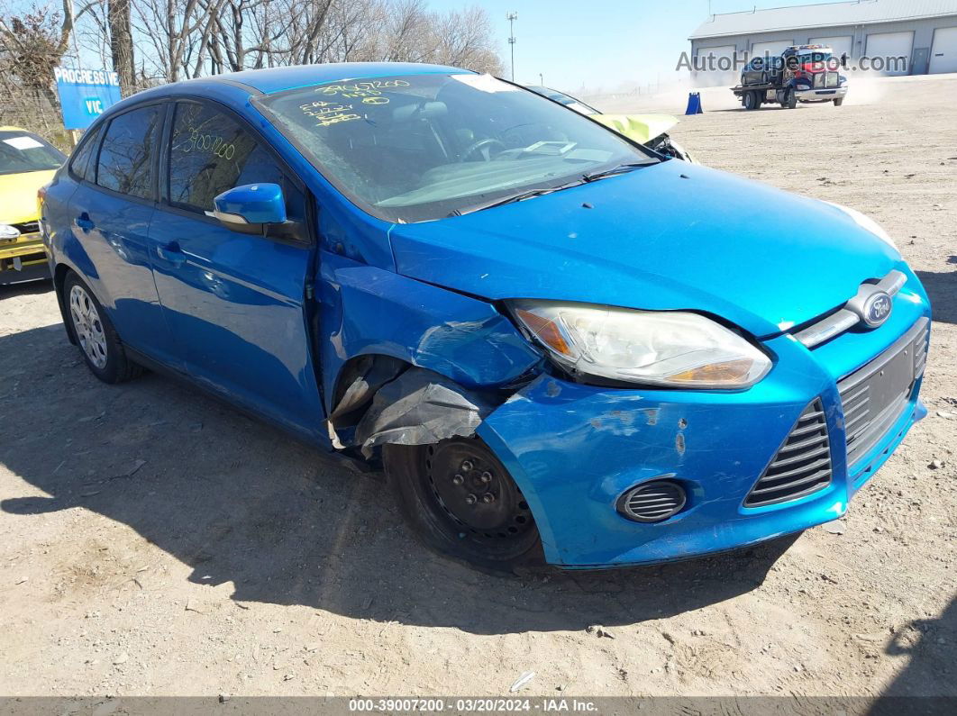 2014 Ford Focus Se Синий vin: 1FADP3F25EL289850