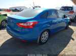 2014 Ford Focus Se Синий vin: 1FADP3F25EL289850