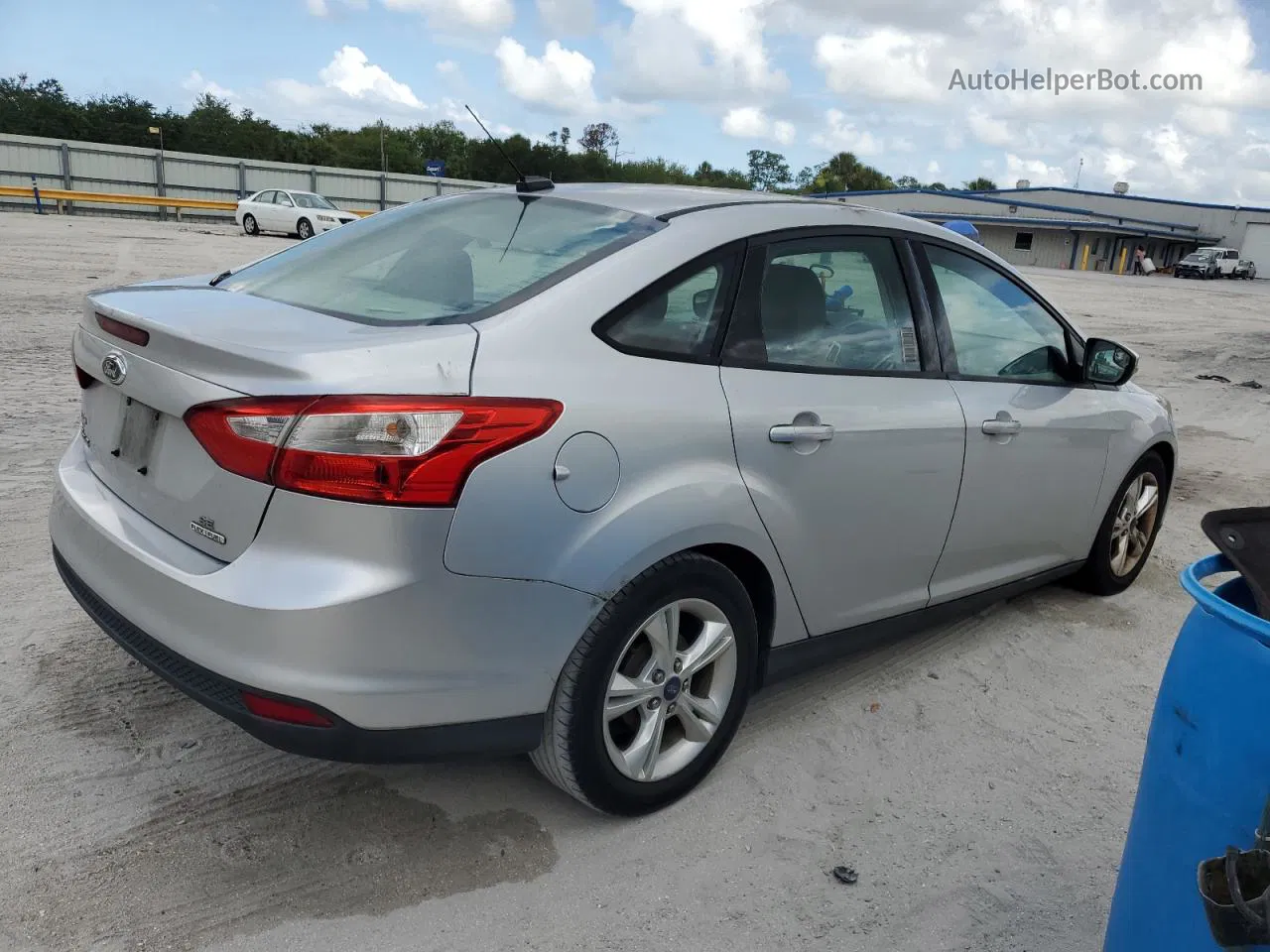 2014 Ford Focus Se Silver vin: 1FADP3F25EL291744