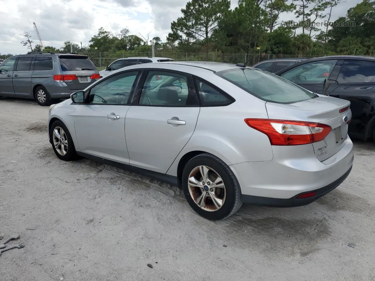 2014 Ford Focus Se Silver vin: 1FADP3F25EL291744