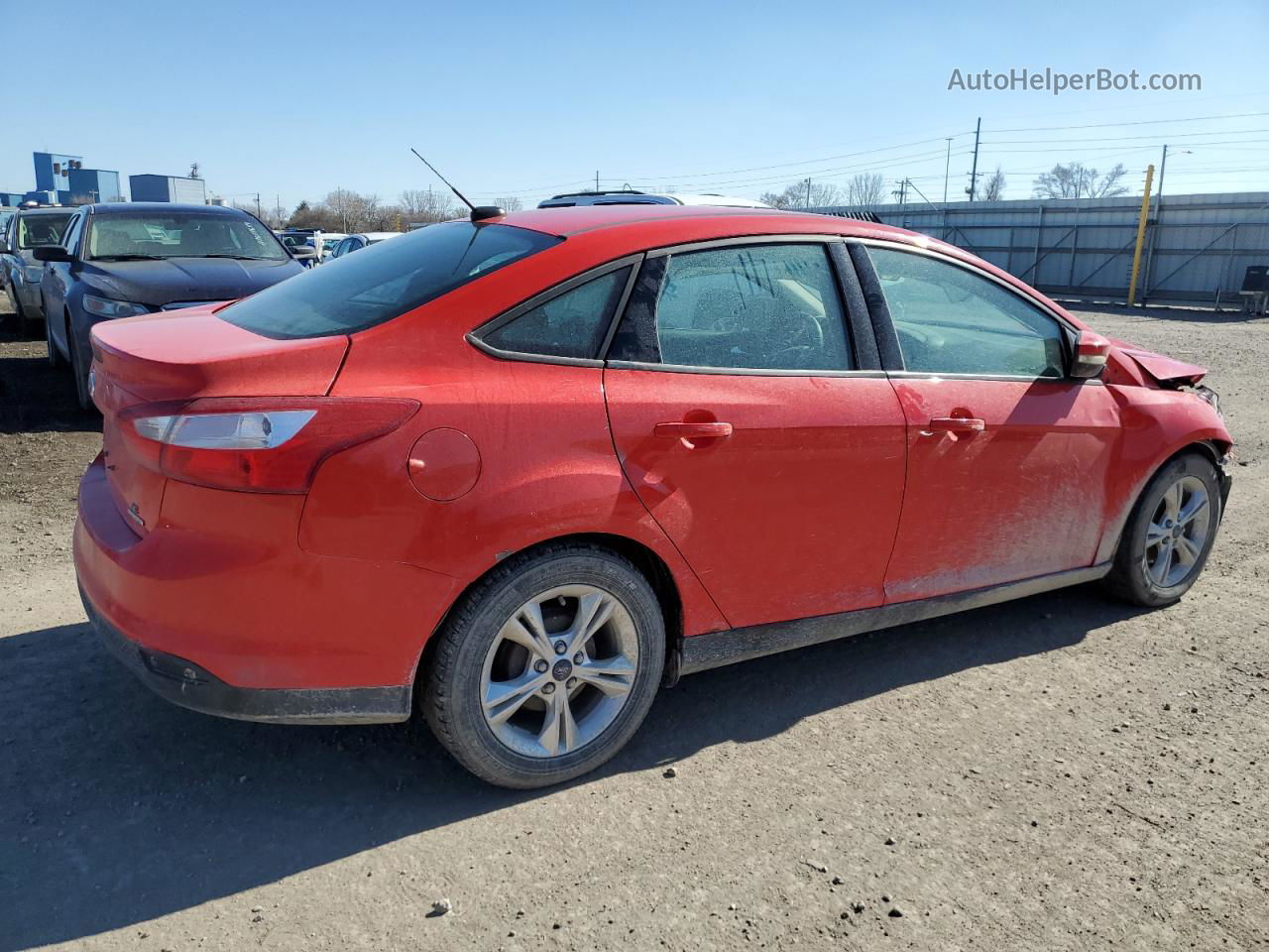 2014 Ford Focus Se Red vin: 1FADP3F25EL321907