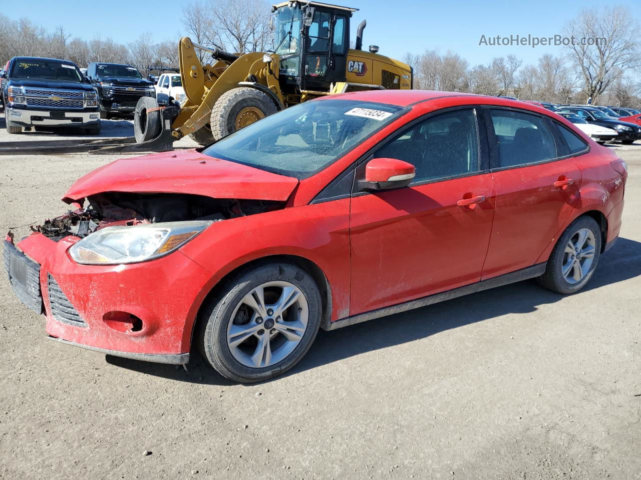 2014 Ford Focus Se Красный vin: 1FADP3F25EL321907