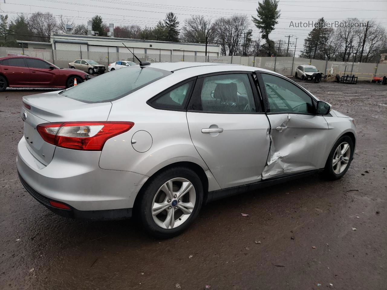 2014 Ford Focus Se Silver vin: 1FADP3F25EL344636