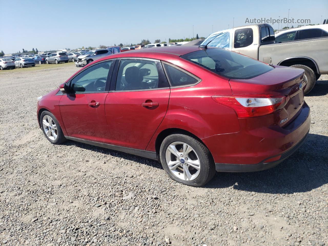 2014 Ford Focus Se Red vin: 1FADP3F25EL349593