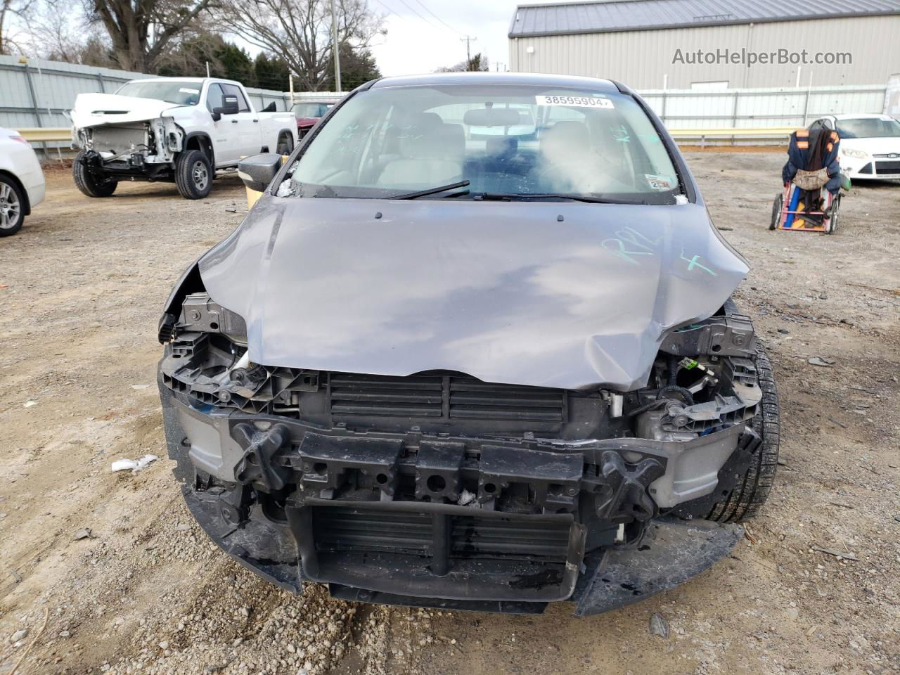 2014 Ford Focus Se Gray vin: 1FADP3F25EL353272