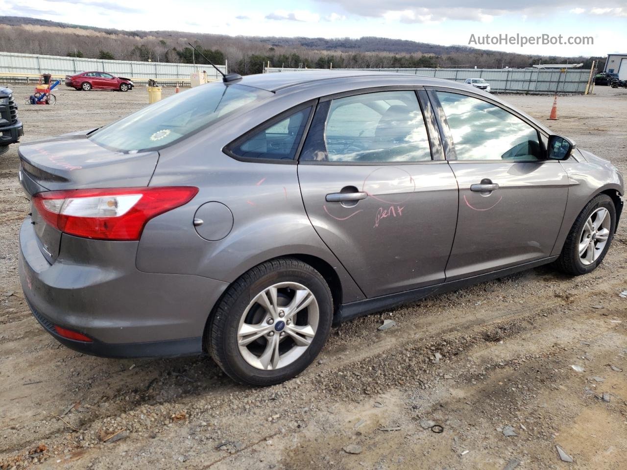 2014 Ford Focus Se Gray vin: 1FADP3F25EL353272