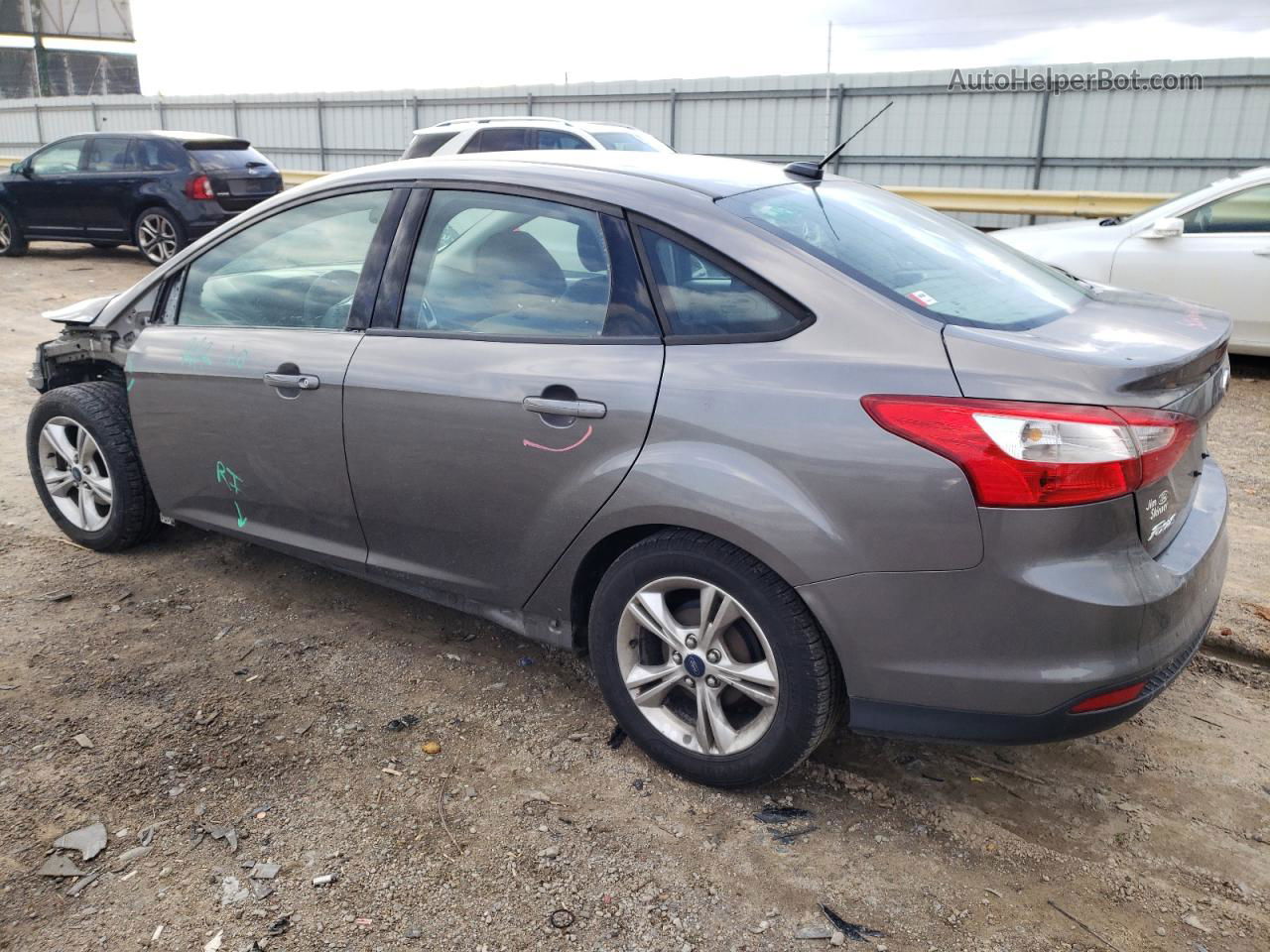 2014 Ford Focus Se Gray vin: 1FADP3F25EL353272