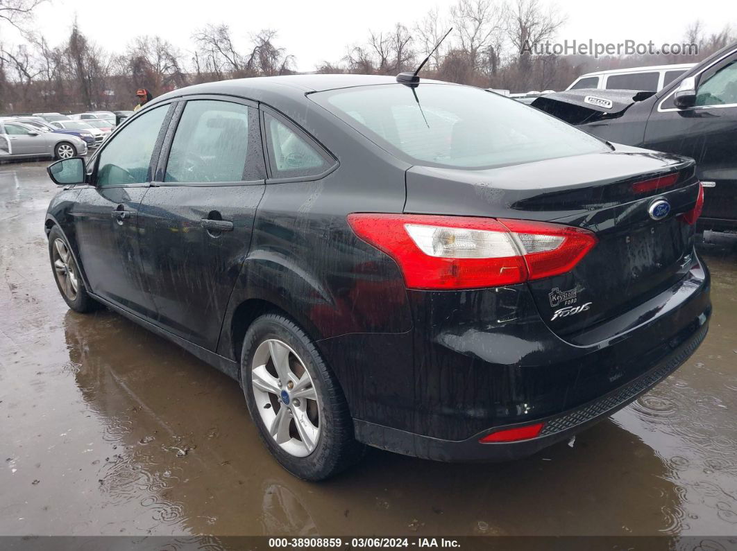 2014 Ford Focus Se Black vin: 1FADP3F25EL353837