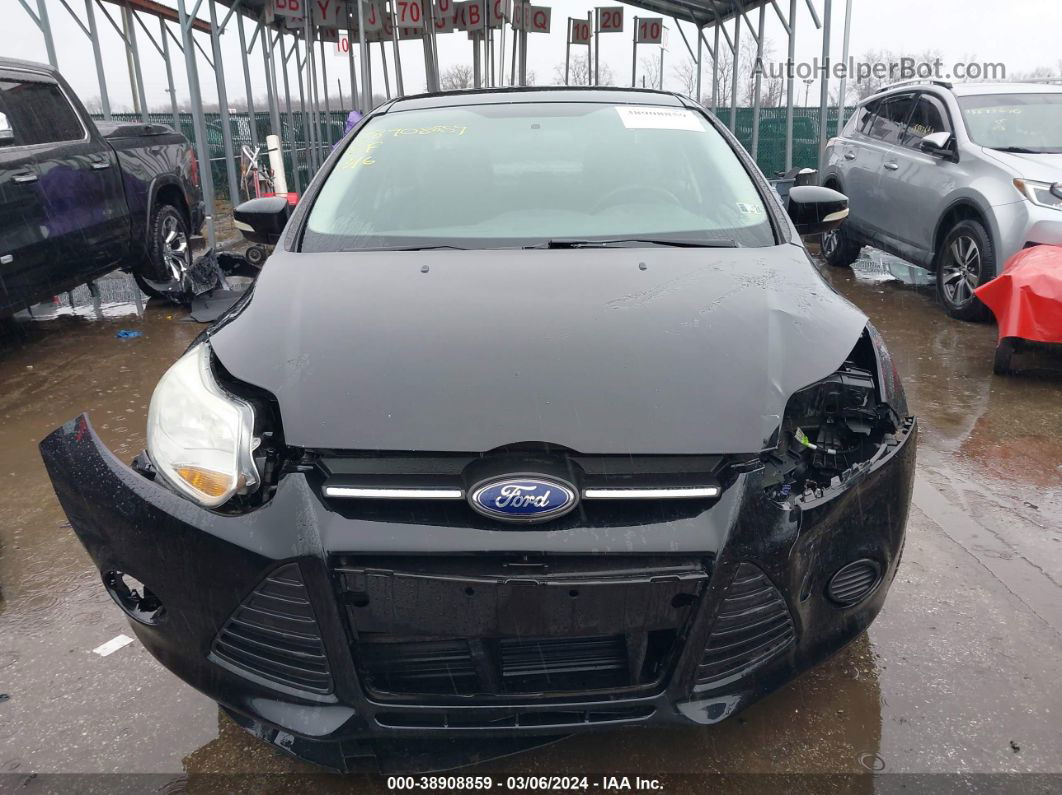 2014 Ford Focus Se Black vin: 1FADP3F25EL353837