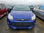 2014 Ford Focus Se Blue vin: 1FADP3F25EL353949