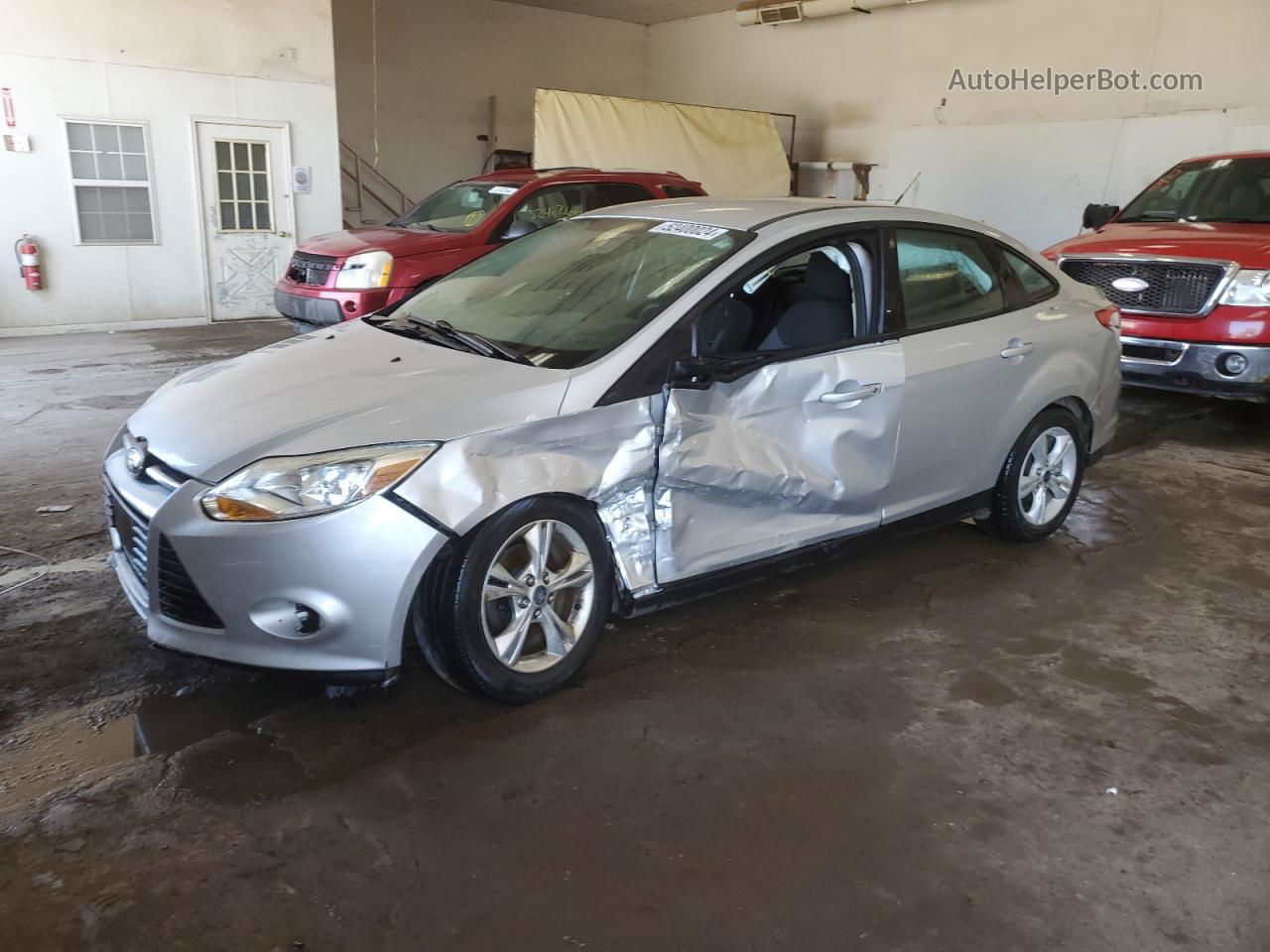 2014 Ford Focus Se Silver vin: 1FADP3F25EL389298