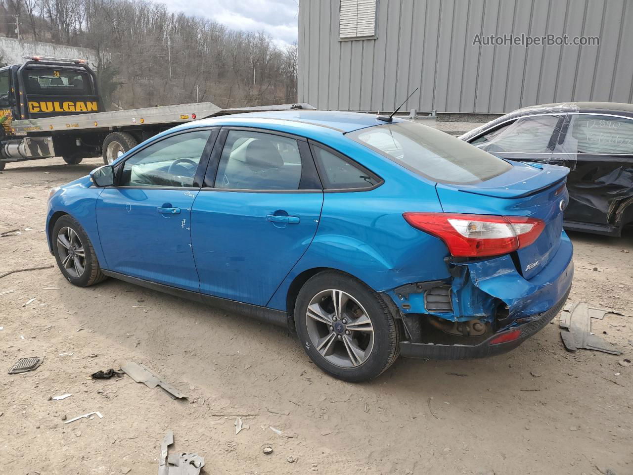 2014 Ford Focus Se Blue vin: 1FADP3F25EL395702