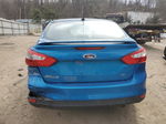 2014 Ford Focus Se Blue vin: 1FADP3F25EL395702