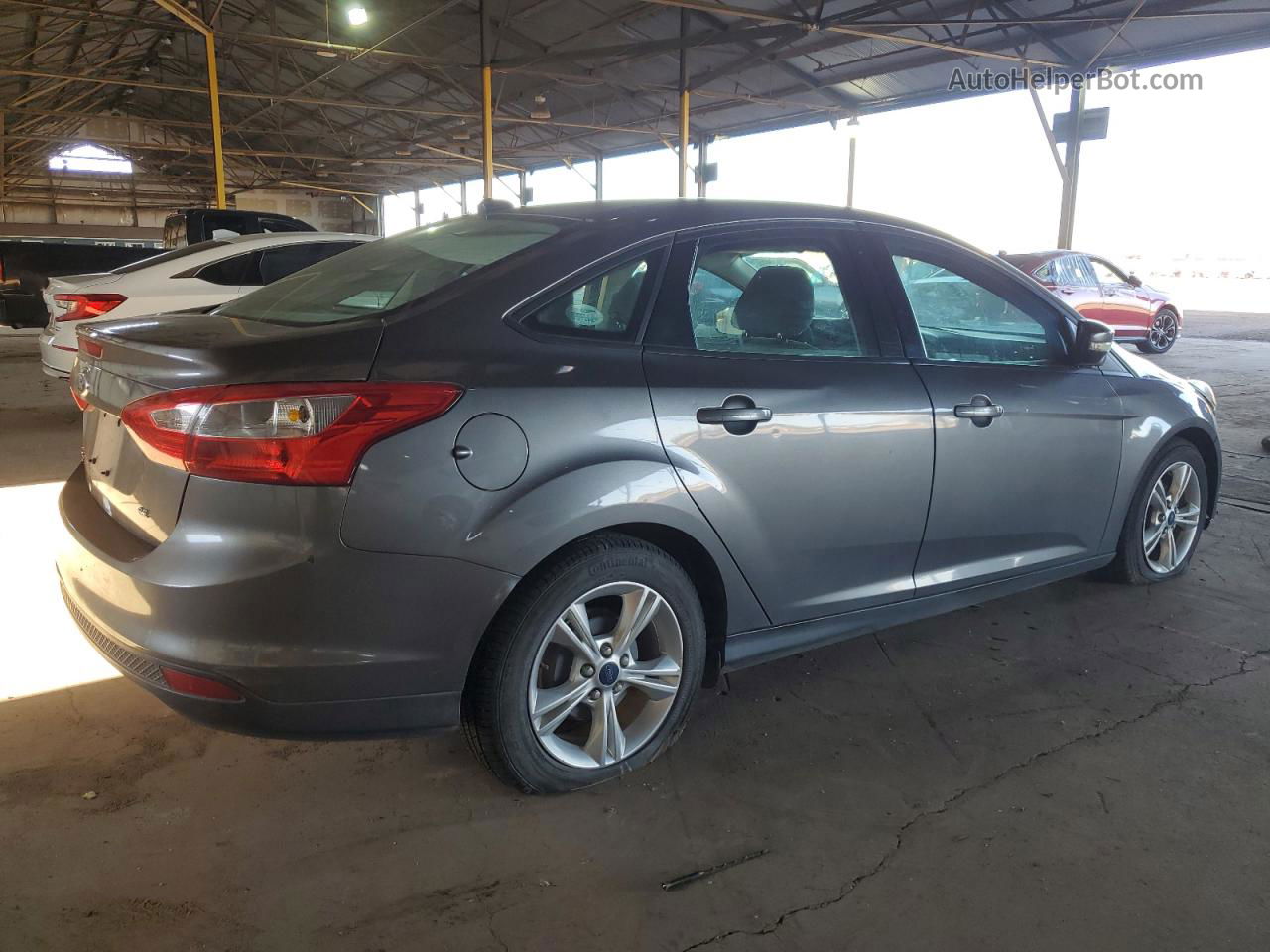 2014 Ford Focus Se Gray vin: 1FADP3F25EL400316