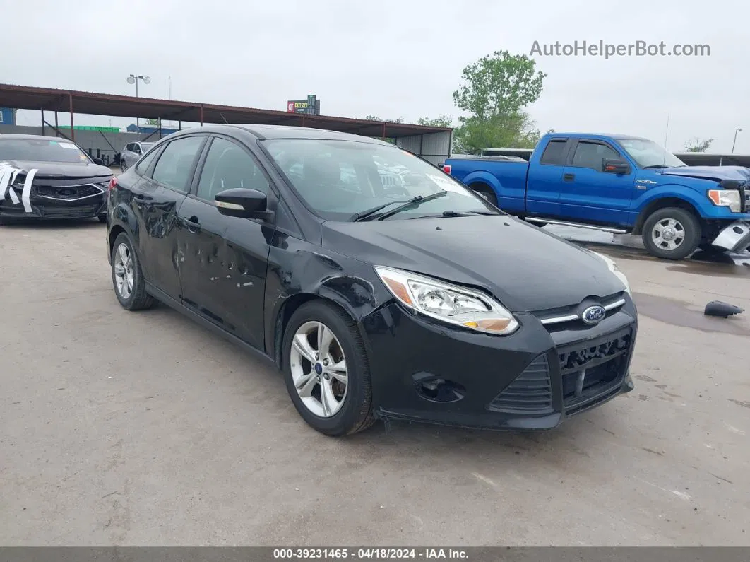 2014 Ford Focus Se Black vin: 1FADP3F25EL424440