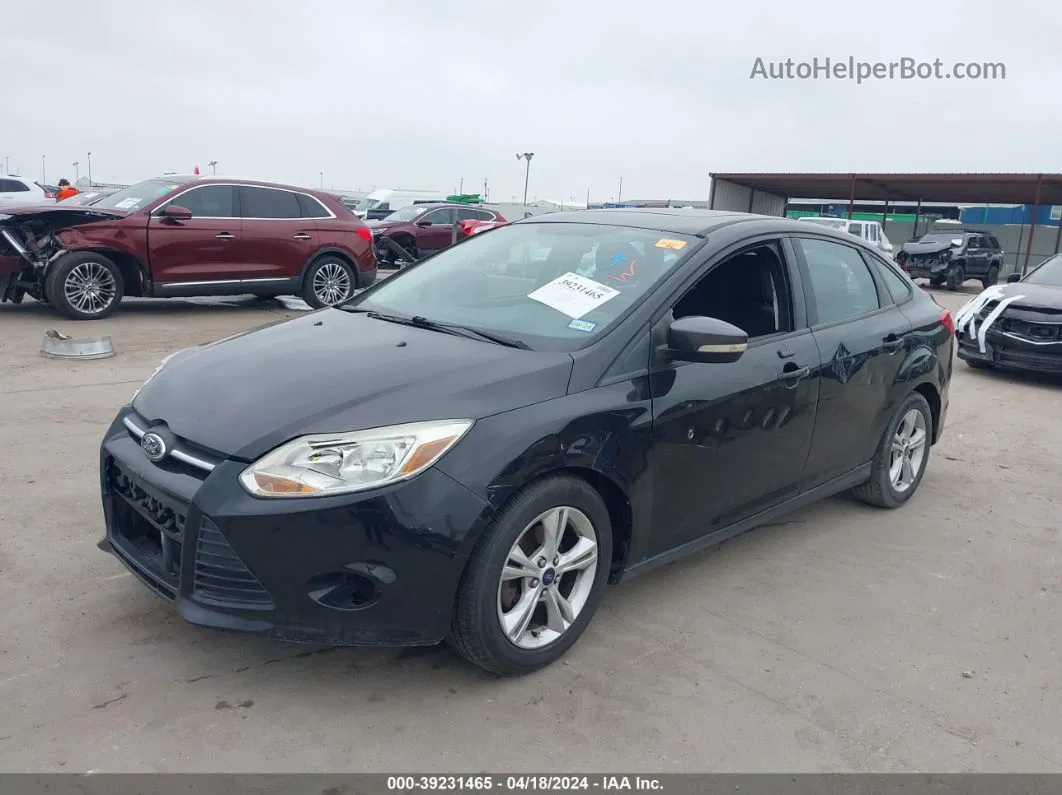 2014 Ford Focus Se Black vin: 1FADP3F25EL424440