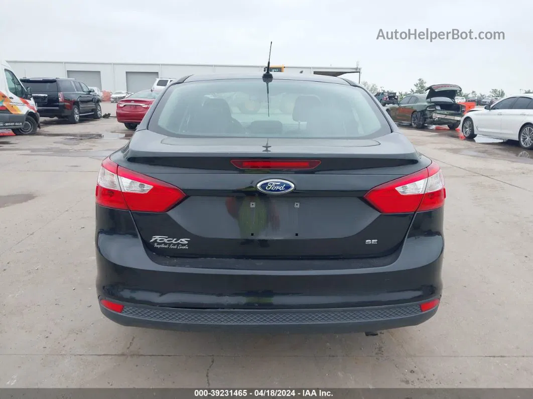 2014 Ford Focus Se Black vin: 1FADP3F25EL424440