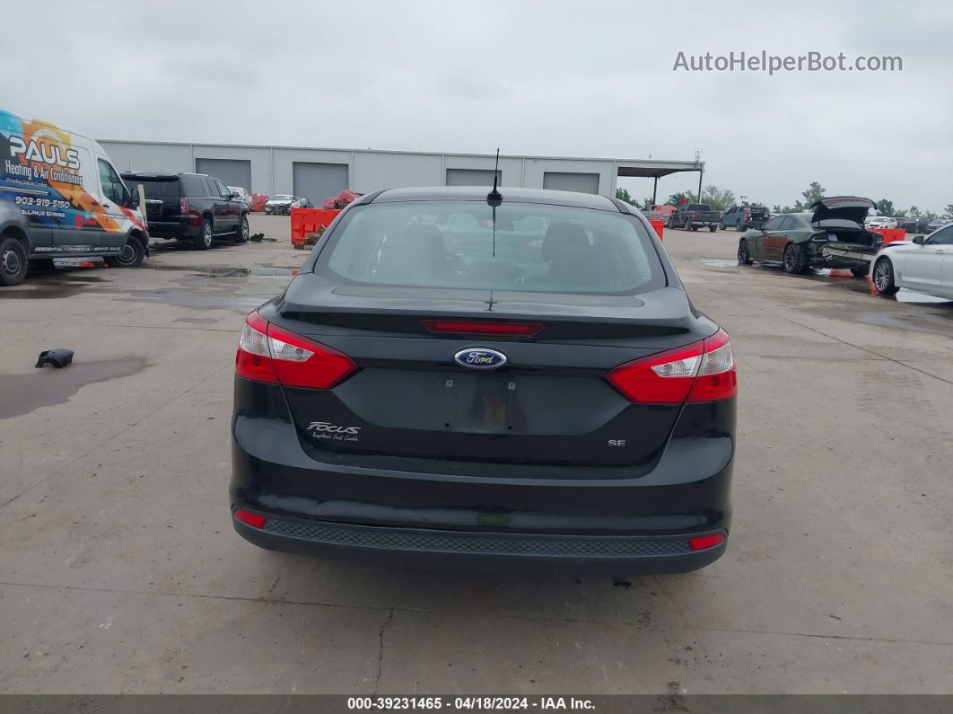 2014 Ford Focus Se Black vin: 1FADP3F25EL424440