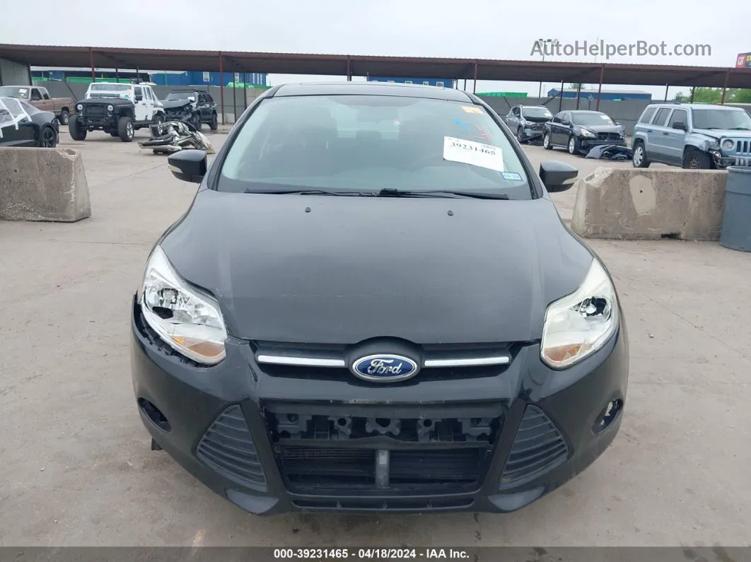 2014 Ford Focus Se Black vin: 1FADP3F25EL424440