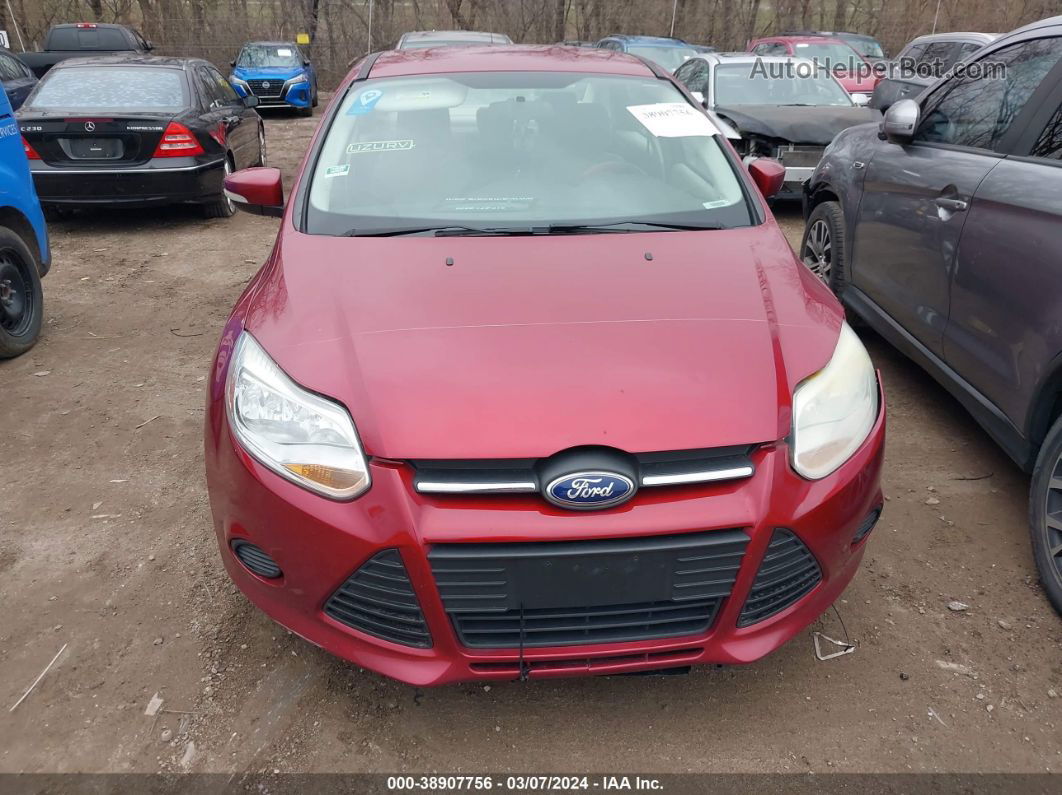 2014 Ford Focus Se Red vin: 1FADP3F25EL441772