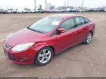 2014 Ford Focus Se Красный vin: 1FADP3F25EL441772